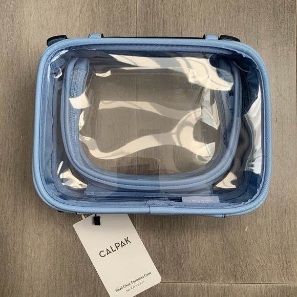 Calpak Sky Blue Small Clear Cosmetics Bag - Picture 3 of 8